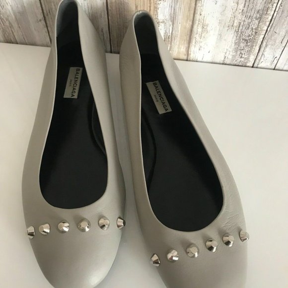 BALENCIAGA Gray 'Gris Perle' Lambskin Silver 39 - Picture 4 of 12
